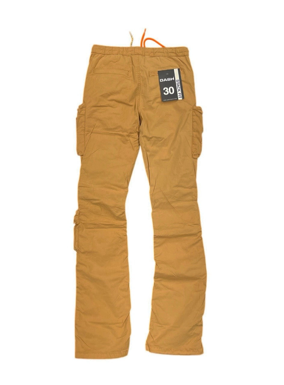 Dash Khaki Cargo Stacked Pants