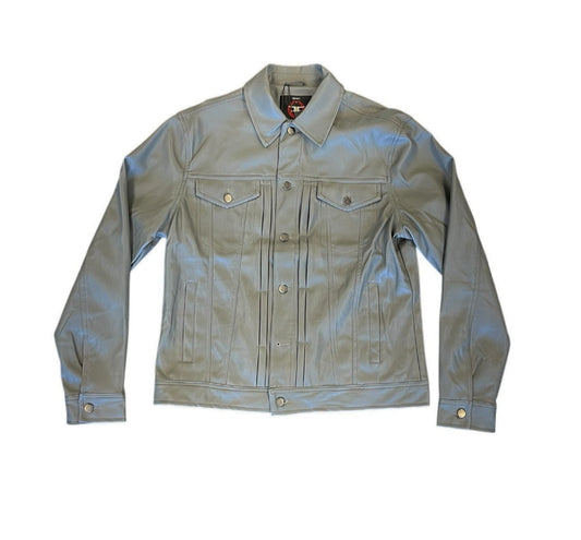 Jordan Craig Grey Leather Jacket