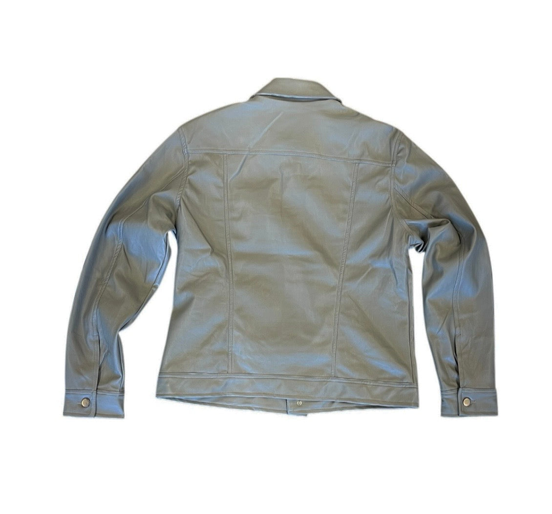 Jordan Craig Grey Leather Jacket