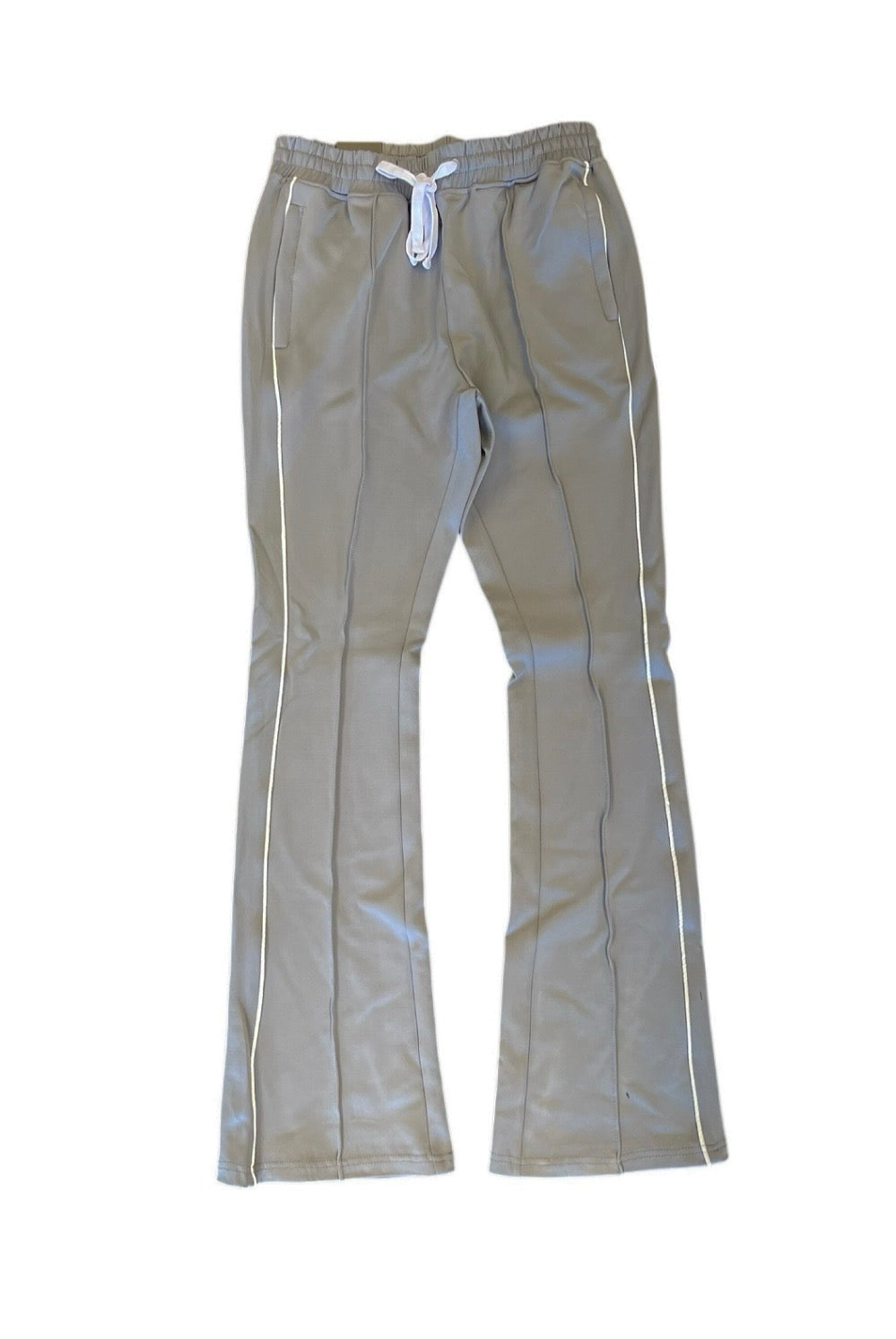 Rebel Minds Grey Stacked Track Pants